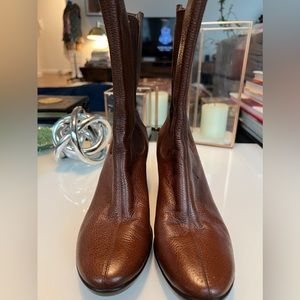 Cole haanx Nike Air brown leather boots